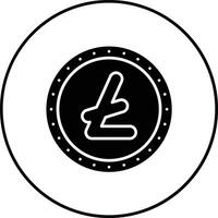 litecoin vector icono