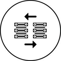 icono de vector de transferencia de datos