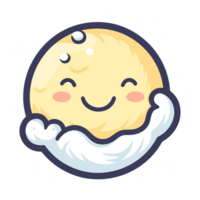 hermosa Luna clipart - generativo ai png