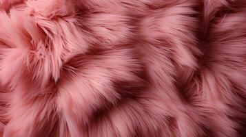 This close-up of a vibrant pink fur fabric exudes a wild energy, reminding us of the beauty and vitality of the animal kingdom, AI Generative photo