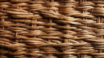 This intricately woven basket, nestled in the grass, serves as a reminder of the beauty of handcrafted items and the connection between the earth and human creativity, AI Generative photo