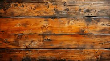 un de cerca de un resistido de madera pared revela el rústico belleza de natural tablones, préstamo un eterno y hogareño sensación a ninguna espacio, ai generativo foto