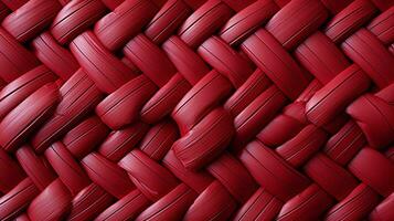 A vibrant red rope texture draws the eye, evoking a sense of vibrancy and wildness that encourages exploration, AI Generative photo