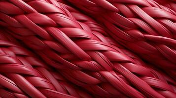 A vibrant, red rope braid provides a tantalizing glimpse of passion and desire, AI Generative photo