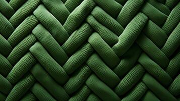 The intricate pattern of the emerald green fabric weaves a captivating story of timeless beauty and texture, AI Generative photo