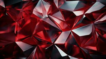This vivid, carmine-hued crystal captures the essence of artistry and colorfulness with its dazzling red star shape, radiating an aura of enchantment, AI Generative photo