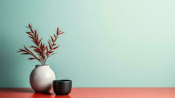 Minimalist background for product photography AI Generative photo