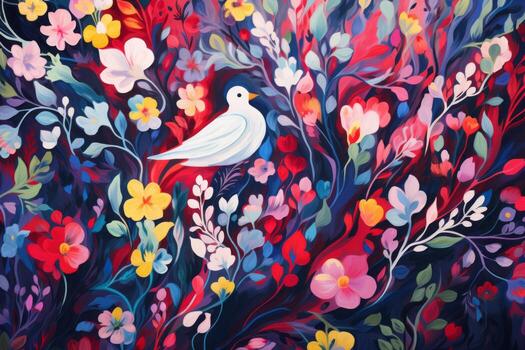 Striking Bold Patterns. Generative AI photo