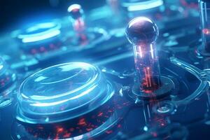 Close up of advanced nanotechnology enabling medical. Generative AI photo