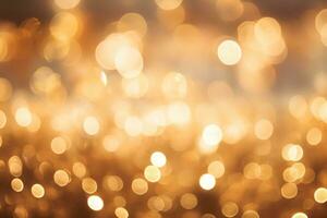 Soft and glowing bokeh lights. Generative AI photo