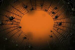 araña web antecedentes con Copiar espacio. generativo ai foto