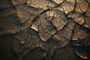 A stark, arid landscape. Generative AI photo