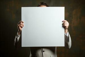 Blank Canvas Creative Vision. Generative AI photo