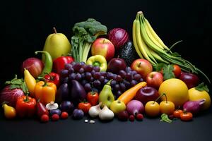 Fruits and vegetables known for supporting sexual health and vitality. Generative AI photo