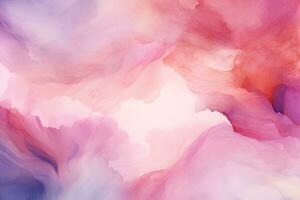 Pink and Purple Watercolor. Generative AI photo