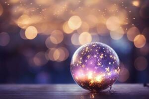 Dreamy bokeh background. Generative AI photo
