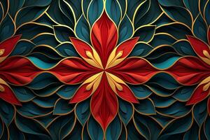 Explore the mesmerizing effects of repetition and symmetry. Generative AI photo