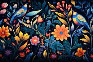 Explore the world of pattern designs. Generative AI photo