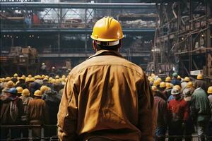 Efficiency of Laborers at the Port. Generative AI photo