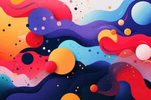Dynamic Motion Graphics. Generative AI photo