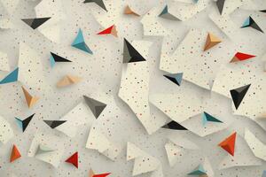 Playful Wallpaper with Paper Planes. Generative AI photo