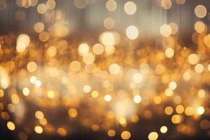 Soft and glowing bokeh lights. Generative AI photo