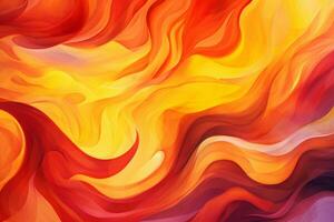 Vibrant Colorful Flames. Generative AI photo