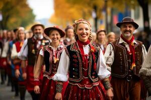 Octoberfest event in munich germany AI Generative photo