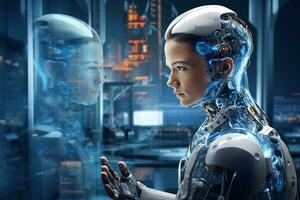Show how robotics are integrated into our daily lives. AI Generative photo