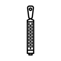 lemon grater icon in line style vector