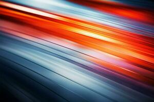 Defocused abstract image, vibrant colors blend in captivating motion blur AI Generated photo