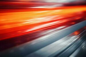 Defocused abstract image, vibrant colors blend in captivating motion blur AI Generated photo