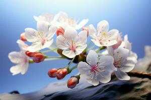 Blossoms of spring a fragrant collection of fresh, colorful flowers AI Generated photo