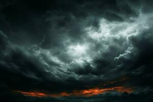 Abstract background of a brooding sky, reflecting sadness and turbulence AI Generated photo