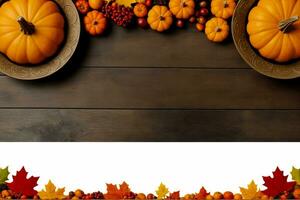 Thanksgiving Poster, Embrace Autumn Warmth, AI Generated photo
