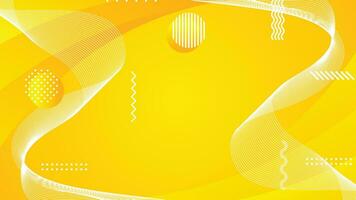 white and yellow fluid shapes abstract background vector