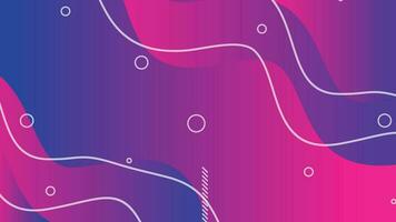 Purple and red gradient dynamic fluid shapes abstract background vector