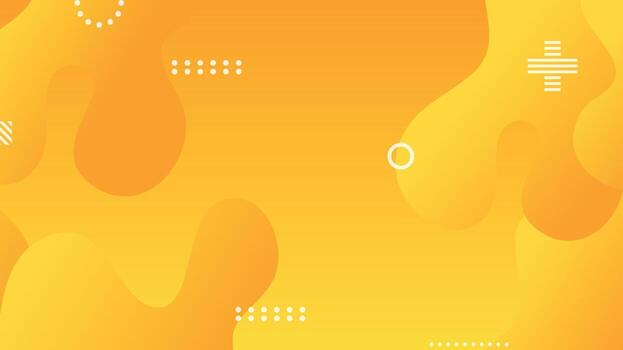 amarillo degradado dinámica fluido formas resumen antecedentes vector