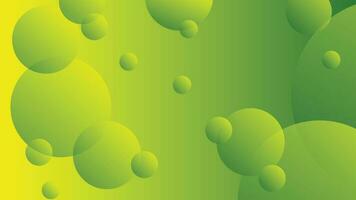 Green and yellow abstract circle gradient modern graphic background vector