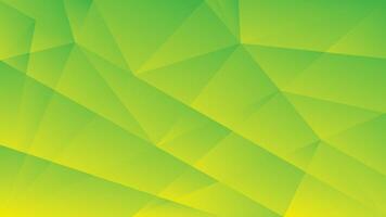 Green and yellow gradient polygon abstract background vector