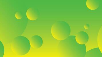 Green and yellow abstract circle gradient modern graphic background vector