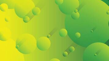 Green and yellow abstract circle gradient modern graphic background vector