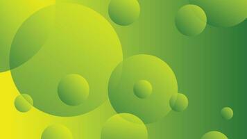 Green and yellow abstract circle gradient modern graphic background vector