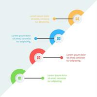 mínimo infografía diseño modelo para negocio y educación con opciones y pasos vector