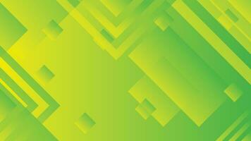 Abstract green and yellow gradient background with rectangle lines vector