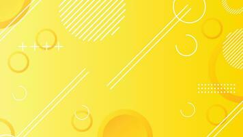 Yellow dynamic abstract composition gradient background vector