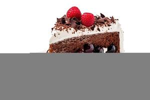 stock photo of black forest cake food photography isolated white background AI Generated