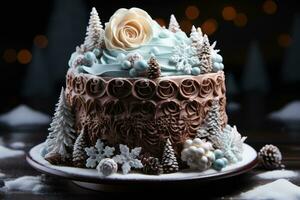 birthday winter cake chocolate advertising food photography photo