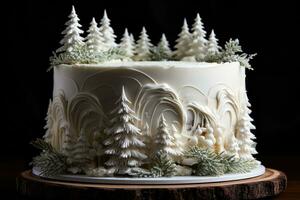 winter cake Wonderland White Cake photo