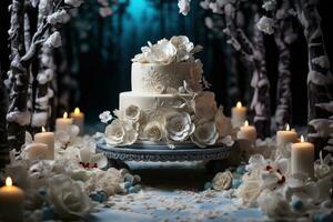 winter cake Wonderland full color theme photo